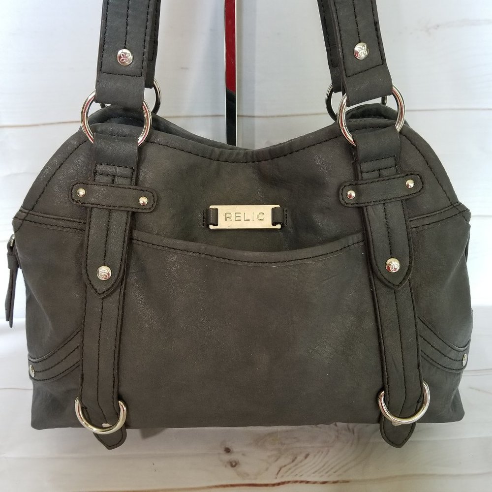 RELIC by Fossil Shoulder Bag Angela Shopper Grey Hand Bag Purse